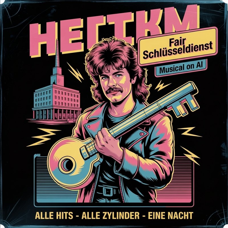 Albumcover „Nie alleine in Berlin“ – Fair Schlüsseldienst, Musical on AI